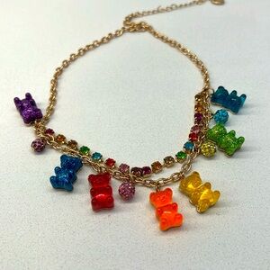 Rainbow gummy bear necklace